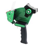 WELSTIK Packing Tape Dispenser Gun, Strong Tape for Packing Boxes for Moving House, Sealing Parcel Boxes, Green, 50mm Width