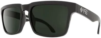 SPY Helm 673015038863 57MM Black/Happy Gray Green Square Sunglasses for Women + BUNDLE With Designer iWear Eyewear Kit