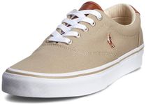 Polo Ralph Lauren Men's Keaton-Pony Sneaker, Hampton Khaki/Multi Pp, 10 UK