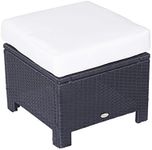 Outsunny Rattan Footstool Wicker Ot