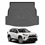 Cacartist Cargo Liner Compatible with Toyota RAV4 All Models 2019 2020 2021 2022 2023 2024 2025 for RAV4 Accessories All Weather Waterproof Trunk Mat TPE 3D Heavy Duty Rear Trunk Tray