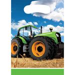 Tractor Time Plastic Treat Bags - 8 Pcs.