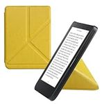 kwmobile Origami Case Compatible with Kobo Clara 2E / Tolino Shine 4 Case - Slim PU Leather Cover with Stand - Yellow