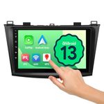 Eonon Android 13 Wireless CarPlay & Android Auto Double Din Car Stereo, Car Radio Compatible with Mazda 3(2010-2013), GPS Navigation, 2G+32G Car Audio Receiver with 9'' IPS HD Touchscreen, M3BLA13