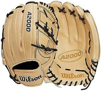 Wilson 2024 A2000 B2 12” Pitcher’s Baseball Glove - Right Hand Throw,Blonde/Black