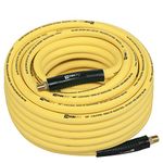 WYNNsky Hybrid Air Hose 3/8 in X 100ft, 1/4"MNPT Fittings, 300 PSI Max Working Pressure,Non-Kinking, Lightweight, Flexible In Extreme Cold Weather, Excellent UV, Oil and Abrasion Resistant