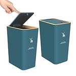 XPIY Trash Can with Lid, 2 Pack 4 G