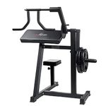 Amstaff DF-2332 Biceps & Triceps Machine/Preacher Curl Bench - Adjustable, Heavy-Duty Steel Curl Station for Home & Commercial Gym - Ideal for Arm Strength Training