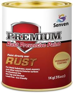 Rust Control Paint Red Anti Rust Permanently Preventive Coating Epoxy Metal Primer 35 Oz High Gloss Red Paint for Metal Automotive Car Heat Resistance Fast Dry UV Resistant