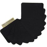 Harsgs 12PCS Fabric Iron on Patches Inside & Outside Strong Glue 100% Cotton Repair Patch for Clothes Pants Mending and Decorating, Black