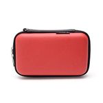 Small Protective Hard Shell Diabetic Travel Case Testing Supplies Kit Organizer Bag For Glucose Meter/Testing Strips/Lancing Device/Lancets/Blood Glucose Monitoring System/Hard Drive (Red)