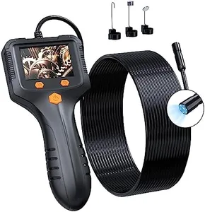 Daxiongmao Borescope, Endoscope Camera with Light, IP67 Waterproof Endoscope, Inspection Camera, Borescope Camera with Light, Snake Camera with 50FT Semi-Rigid Cord, Gadgets for Men(2.4")