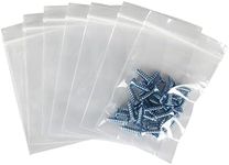 300pcs 2 Mil Small Clear Poly Zipper Bags, 2 x 3 inch Resealable Zip Lock Storage Plastic Bags for Beads Jewelry Candy Pills Coins