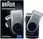 Braun M90 Mobile Shaver for Precision Trimming, Great for Travel, Black/Silver
