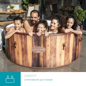 Lay-Z-Spa Helsinki Hot Tub – 5-7 Person Inflatable Spa