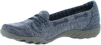 Skechers Women's Breathe Easy-Good Influence Sneaker, NVY, 8 M US