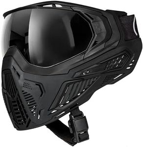 HK Army SLR Face Mask Goggle with Thermal Anti Fog HD Pure Lens System for Paintball and Airsoft - Midnight