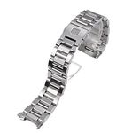 RAYESS 24mm Metal Watch Strap for Tag Heuer Calera Series Watch Accessories Band Steel Silver Solid Stainless Steel 22mm watchbands (Color : 22mm)