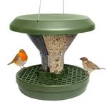 Bird Feeders Hanging Station - Davos - Smart Bird Feeder - No Mess Bird Seed - Seed Tray - Gardening Gifts - Bird Watching Gifts - Bird Table - Robin Food - Blackbird