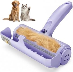 ORDORA Pet Hair Remover for Couch, Reusable Dog Hair Remover Roller for Dog & Cat, Self-Cleaning, No Adhesive or Sticky Tape Needed, Perfect Fur Remover for Couch (Violet)