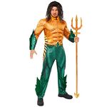 Amscan 9915777 - Men's Official Aquaman Movie Adults Fancy Dress Costume Size: Medium
