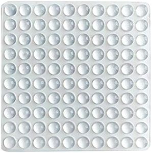 LLRY Clear Adhesive Bumper Pads- Sound Dampening Transparent Rubber Feet for Cabinet Doors, Drawers, Glass Tops, Picture Frames, Cutting Boards 100pcs (Hemispherical)