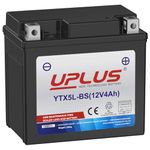 UPLUS YTX5L-BS Agm Battery, Maintenance Free 12V 4Ah SLA Batteries Scooter ATV Motorcycle Battery, Replacement for GTX5L-BS, ETX5L-BS, CTX5L-BS, BTX5L-BS, PTX5L-BS