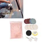 Glass Scratch Removal Windshield Scratch Remover Glass Polishing Buffing Kit Abrasive Ceramic Dioxide Felt Pad