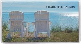 Personalized Adirondack Chairs 2 year Planner, Additional Space for Notes, Plastic Cover - Measures 6 3/4" Long x3 5/8" Wide