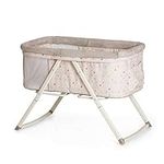 Hauck Rocker Crib Dreamer / Bassinet for New Born Babys from Birth up to 9 kg / Mattress Included / Toy Bag / Foldable / Transportable / Multi Dots Beige