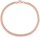 Abbie+Cleo Italian 925 Sterling Silver Curb Link Chain Bracelet - for Men or Women - 4.4mm, 6.5mm, 10mm, 12.5mm - Available in Sterling Silver, Yellow Gold Plated Sterling Silver or Rose Gold Plated Sterling Silver - 9 inch or 7.5 inch Lengths