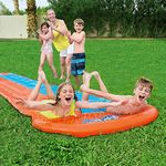 Bestway H20GO Double Lane Slip and Slide Inflatable Water Slide for Kids and Adults, Summer Garden Outdoor Toy with Built-in Sprinklers, Multiple Sizes