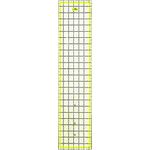 ANSIO Quilting Ruler, 6.5” Wide x 24” Long, Transparent, Acrylic, Double Colored Black and Neon Grid Lines for Easy Precision, Sewing Ruler Ideal for Quilting, Craft & Sewing, Patchworks