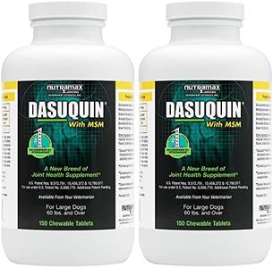 Nutramax Dasuquin with MSM Joint Health Supplement for Large Dogs - with Glucosamine, MSM, Chondroitin, ASU, Boswellia Serrata Extract, and Green Tea Extract, 2 Pack, 300 Total Chewable Tablets