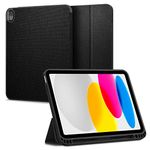 Spigen Urban Fit Designed for iPad 10.9 inch Case iPad 10th Generation Case (2022) with Pencil Holder - Black