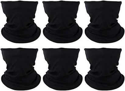 GUIFIER 6 PCS Multifonctionnel Bandana Écharpe Magique Tube Headwrap Sans Soudure Masque Visage Écharpe Couvre-Visage Cagoules Cou Guêtre Bandeau Extérieur Chapeaux Foulard pour Camping, Course, Vélo