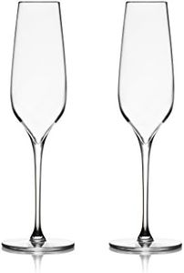 Nambé MT0951 Vie Champagne Flutes, Clear