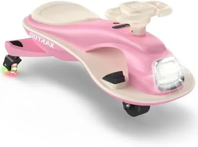 Gotrax WG1 Electric Wiggle Car for Kids, 12V Big Battery up to 120Min Playtime, Music Speaker &Rear Flash Wheels, Battery Display & Easy Assembly w/Pedal Throttle, Crazy Cart Gift for Ages 3+, 132Lbs