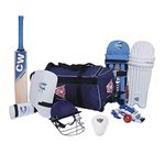 CW Academy Cricket Kit for 5-14 Year Above Full Kit Cricket Playing Set Wooden Cricket Kit Complete Batting Kit Bag with All Accessories Cricket Kit for Left Hand & Right Hand (6 for 12-13 Yr)
