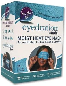Air-Activated Eye Steam Mask l Dry Eye Relief l Disposable Heated Eye Mask l Gentle, Soothing and Hydrating l No Microwave Needed l Convenient and Lightweight - 10 Single Use Compresses - Box Version
