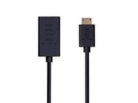 Monoprice 4K UltraFlex Small Diameter High Speed HDMI Female to Mini HDMI Male Passive Cable - 3 Feet - Black | 4K@60Hz, 18Gbps, 36AWG, Compatible with DSLR Camera, TV, Laptop, Tablet