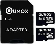 QUMOX 2 X 8GB 8 GB microsdhc Flash Memory Card Class 10 TF