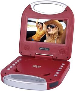 Sylvania SDVD7049-RED 7" Portable DVD Player with Handle, Red
