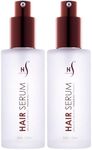 Herstyler Argan Oil Serum for Natural Shine - Anti-Frizz Straightening Serum for Damaged Tresses (Pack of 2)