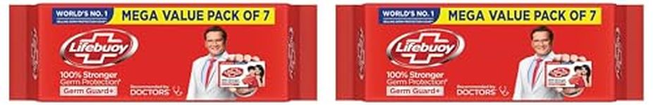 Lifebuoy Total 10 Germ Protection Bathing Soap Bar 125 g (Combo Pack of 14)|| Protects Against Viruses and Germs - Combo Offer