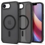 Spigen Ultra Hybrid Magfit Back Cover Case Compatible with iPhone 16e (TPU + Poly Carbonate | Frost Black)