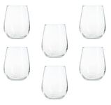 Glasshop Set of 6 Everyday Tumbler Glasses - Juice, Water, Whiskey Tumblers - 360ml Capacity