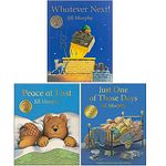 A Bear Family Book Collection 3 Books Set By Jill Murphy (Whatever Next!, Peace At Last, Just One Of Those Days)