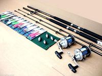 Shakespeare Boat Rod Fishing Kit/Set Rods Reels all tackle included