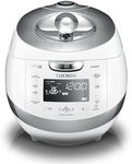 Cuckoo Electric Induction Heating Pressure Rice Cooker, 6 Cups, White
